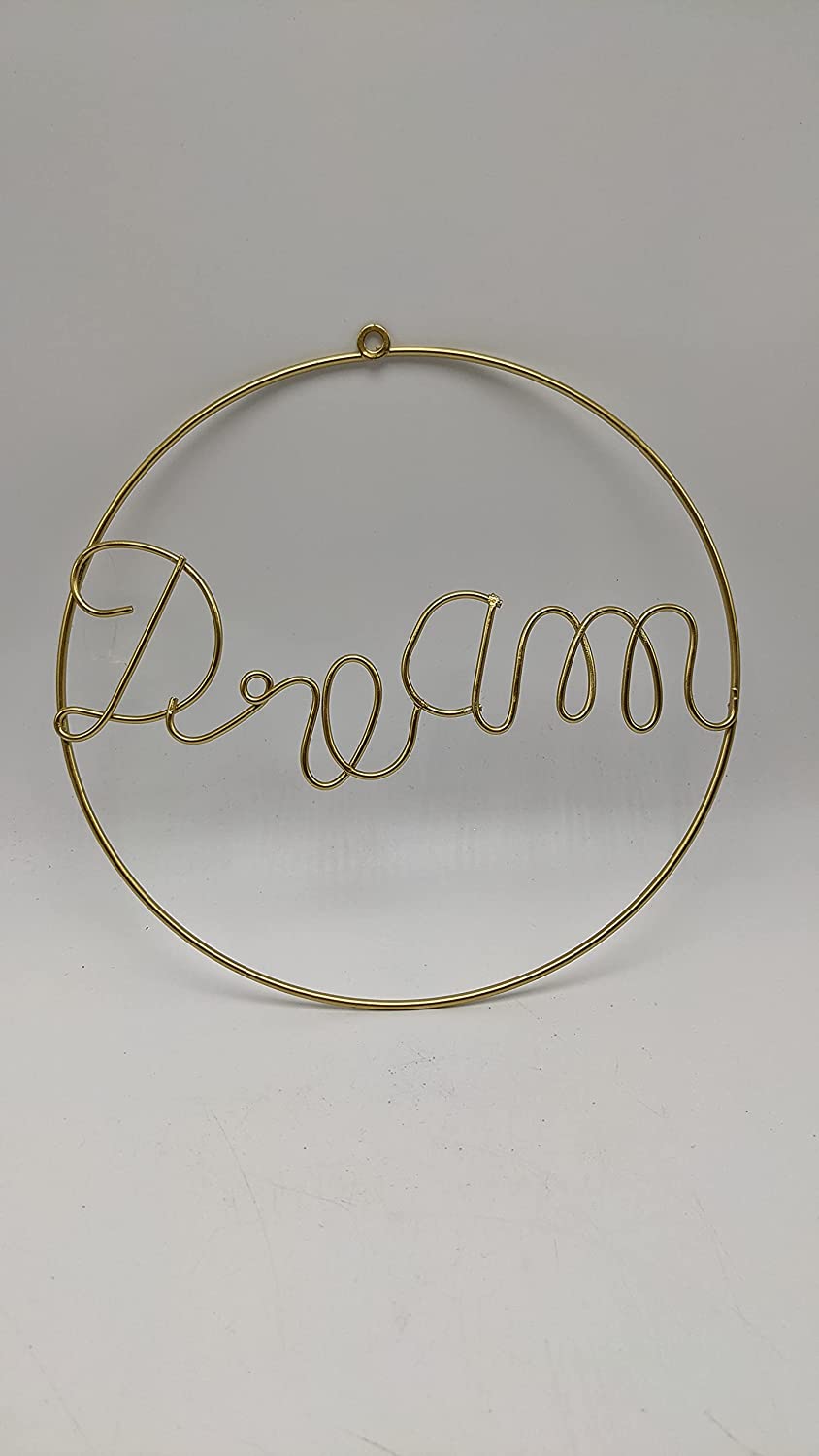 Fensterschmuck Metallring Türkdeko Wandschmuck Fensterdeko Dream gold