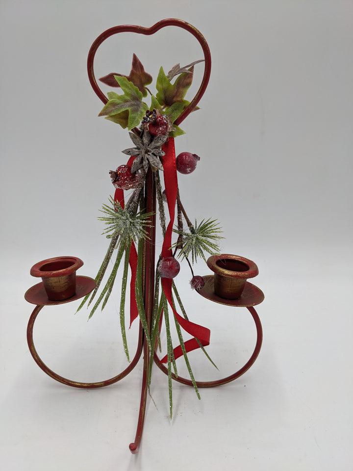 Kerzenständer Anis Beeren rot