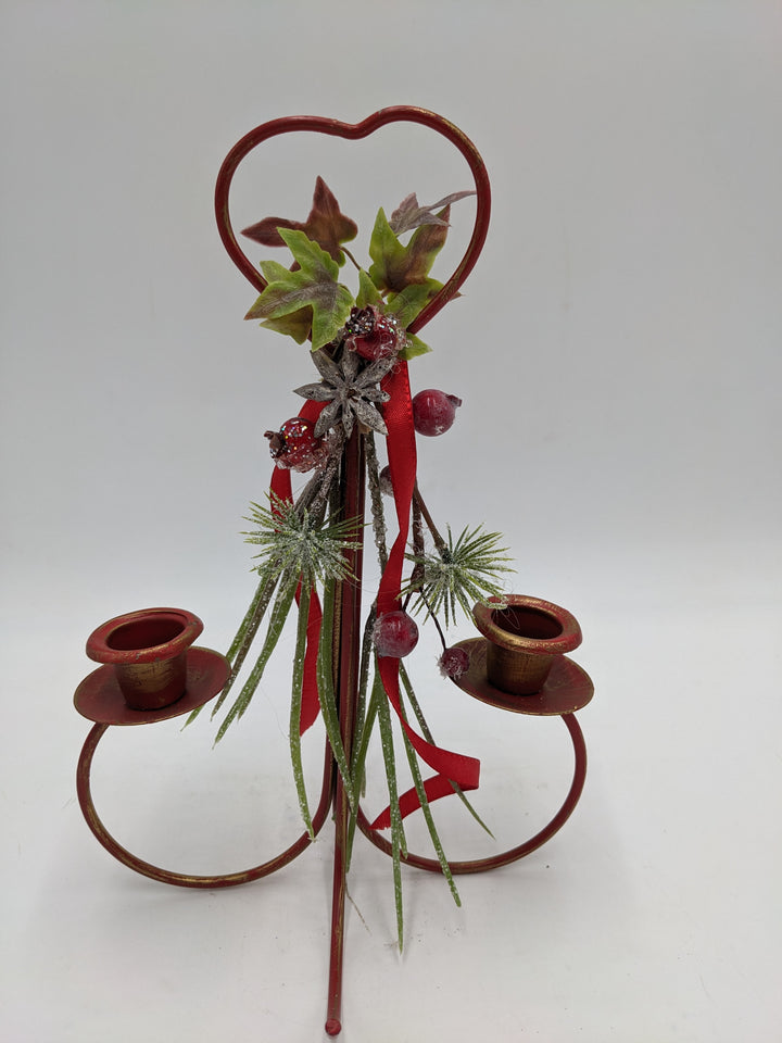 Kerzenständer Anis Beeren rot