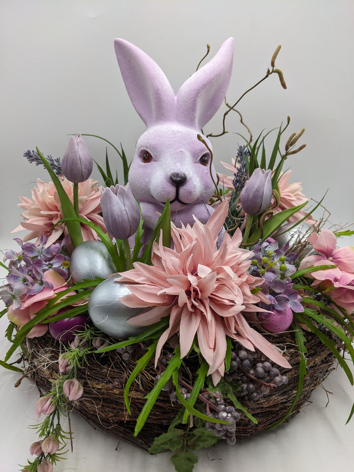 Osterkranz Ei Hase Lavendel rosa