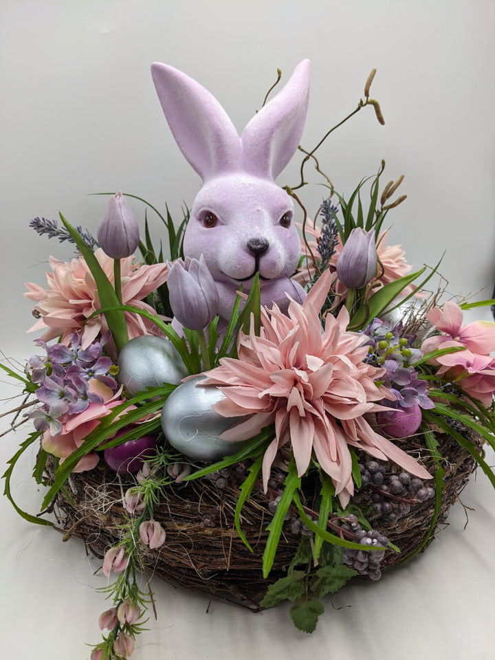 Osterkranz Ei Hase Lavendel rosa