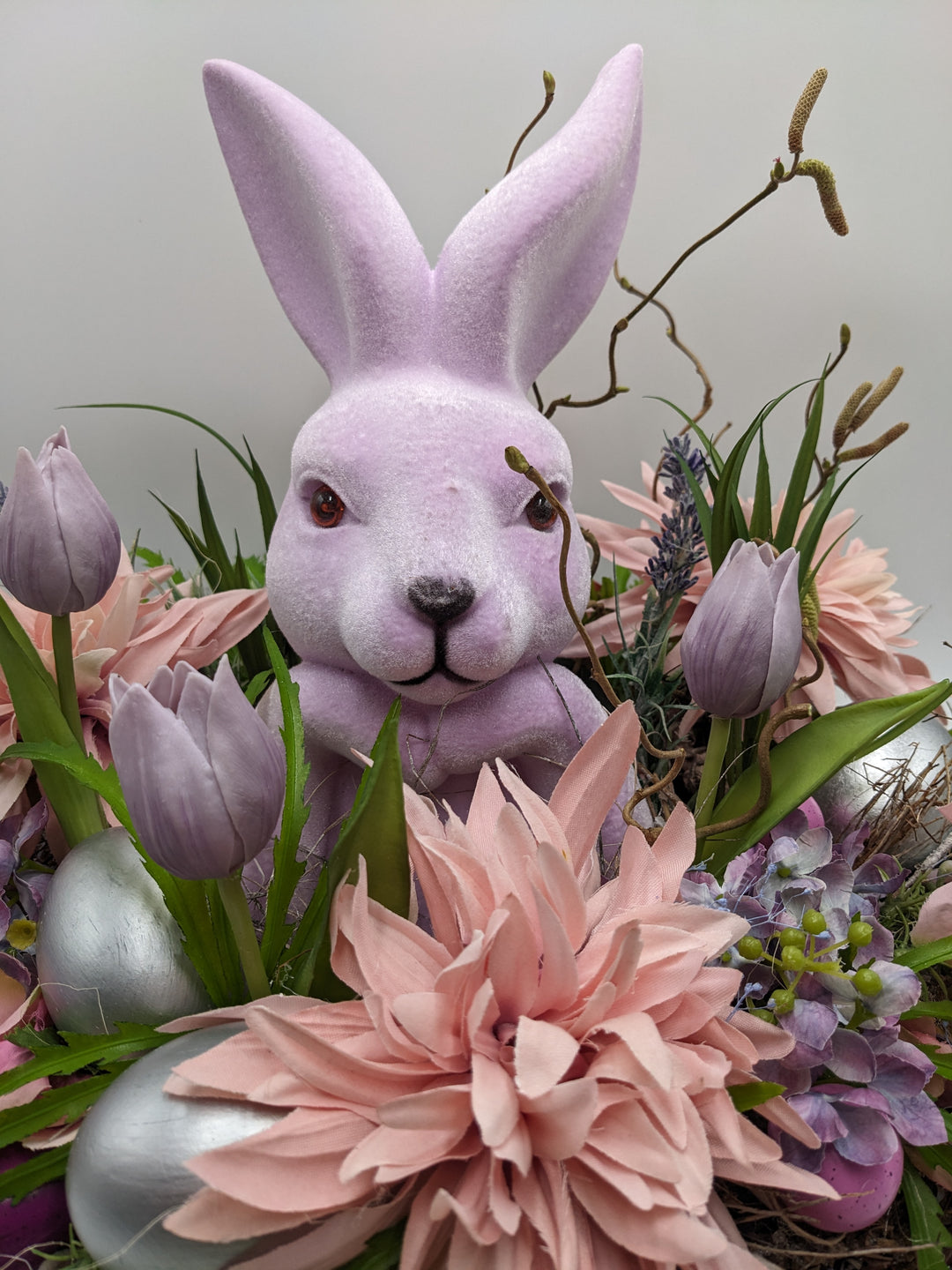 Osterkranz Ei Hase Lavendel rosa