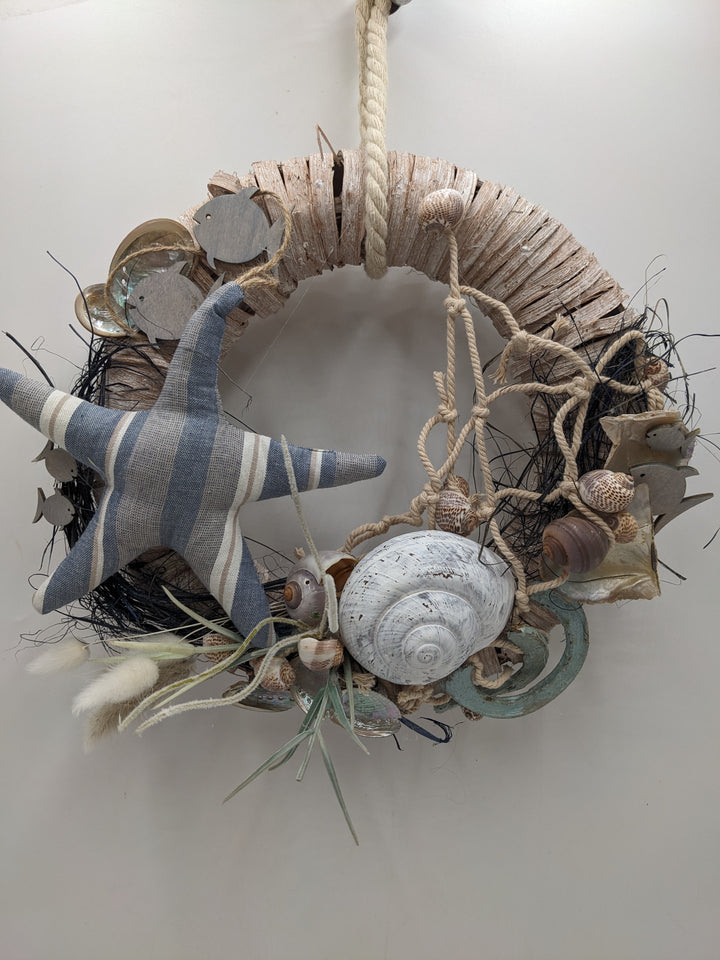Türkranz Schnecke Seestern Fisch blau