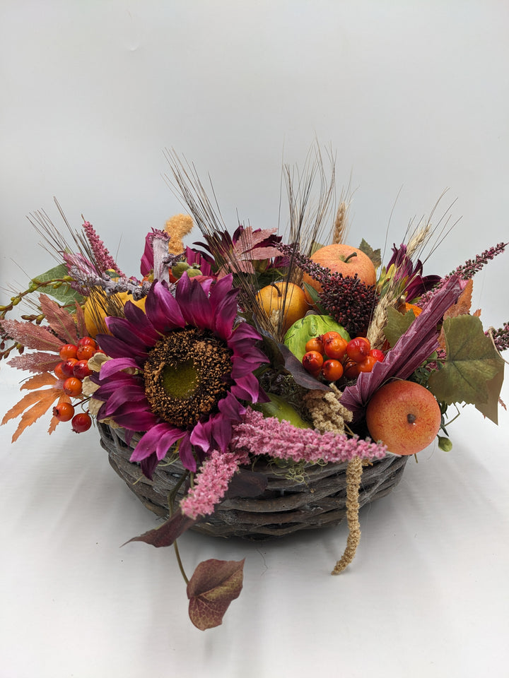 Herbstgesteck Ernte-Dank Beiwerk bunt