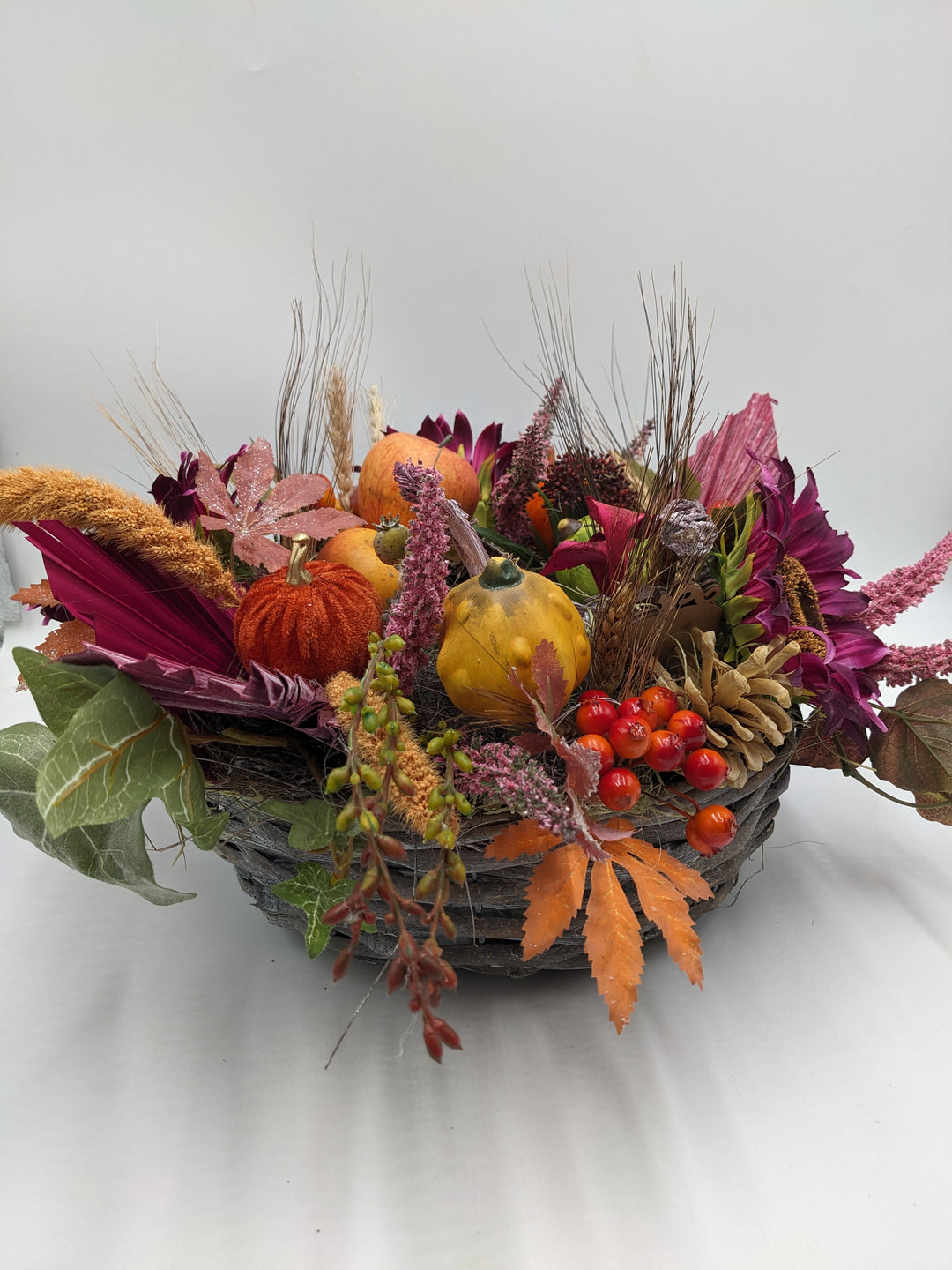Herbstgesteck Ernte-Dank Beiwerk bunt