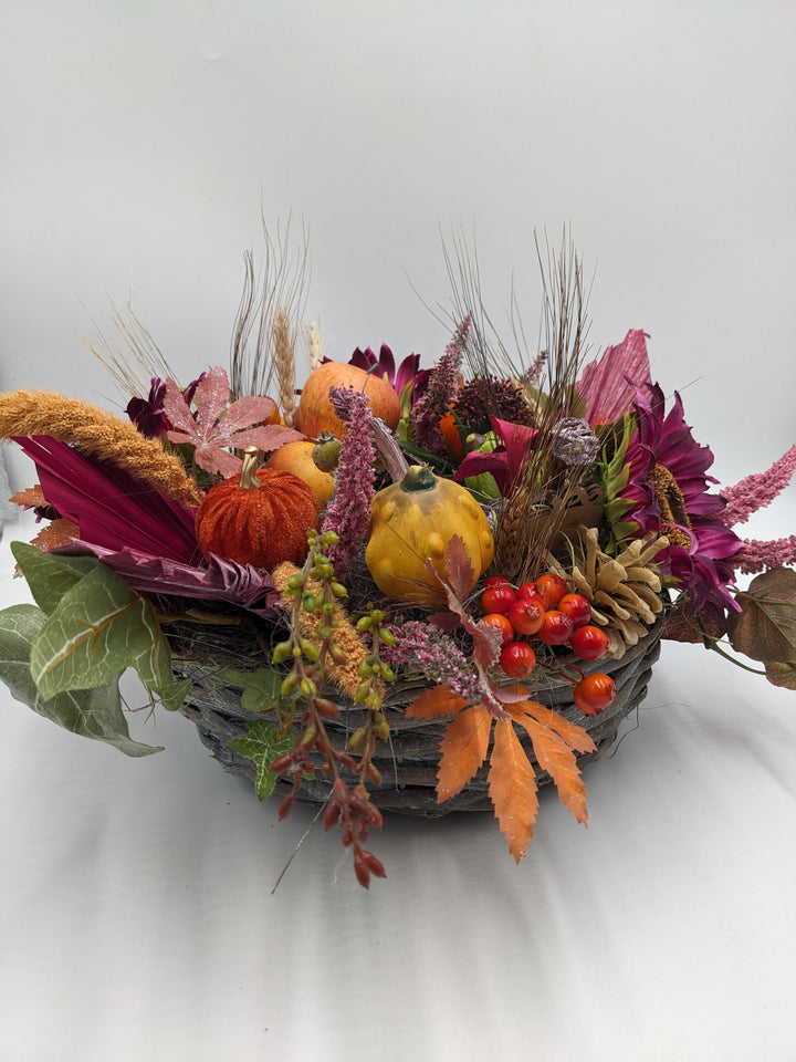 Herbstgesteck Ernte-Dank Beiwerk bunt