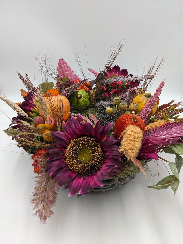 Herbstgesteck Ernte-Dank Beiwerk bunt