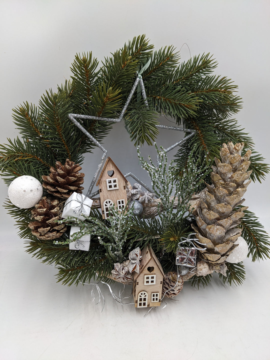 Türkranz Kugel Haus Geschenk natur