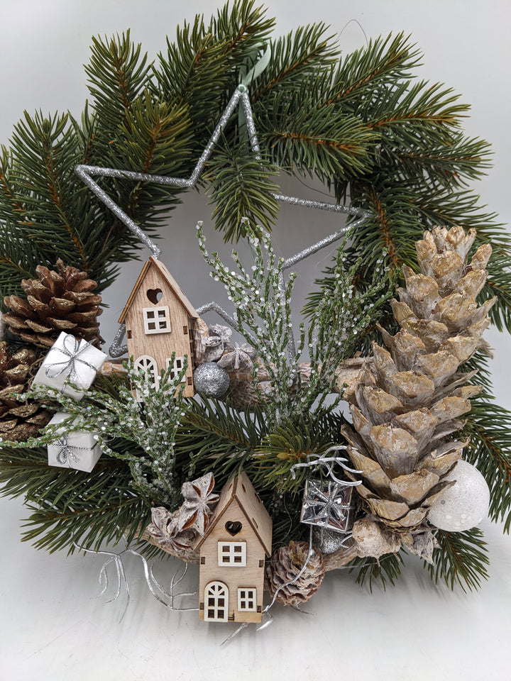 Türkranz Kugel Haus Geschenk natur