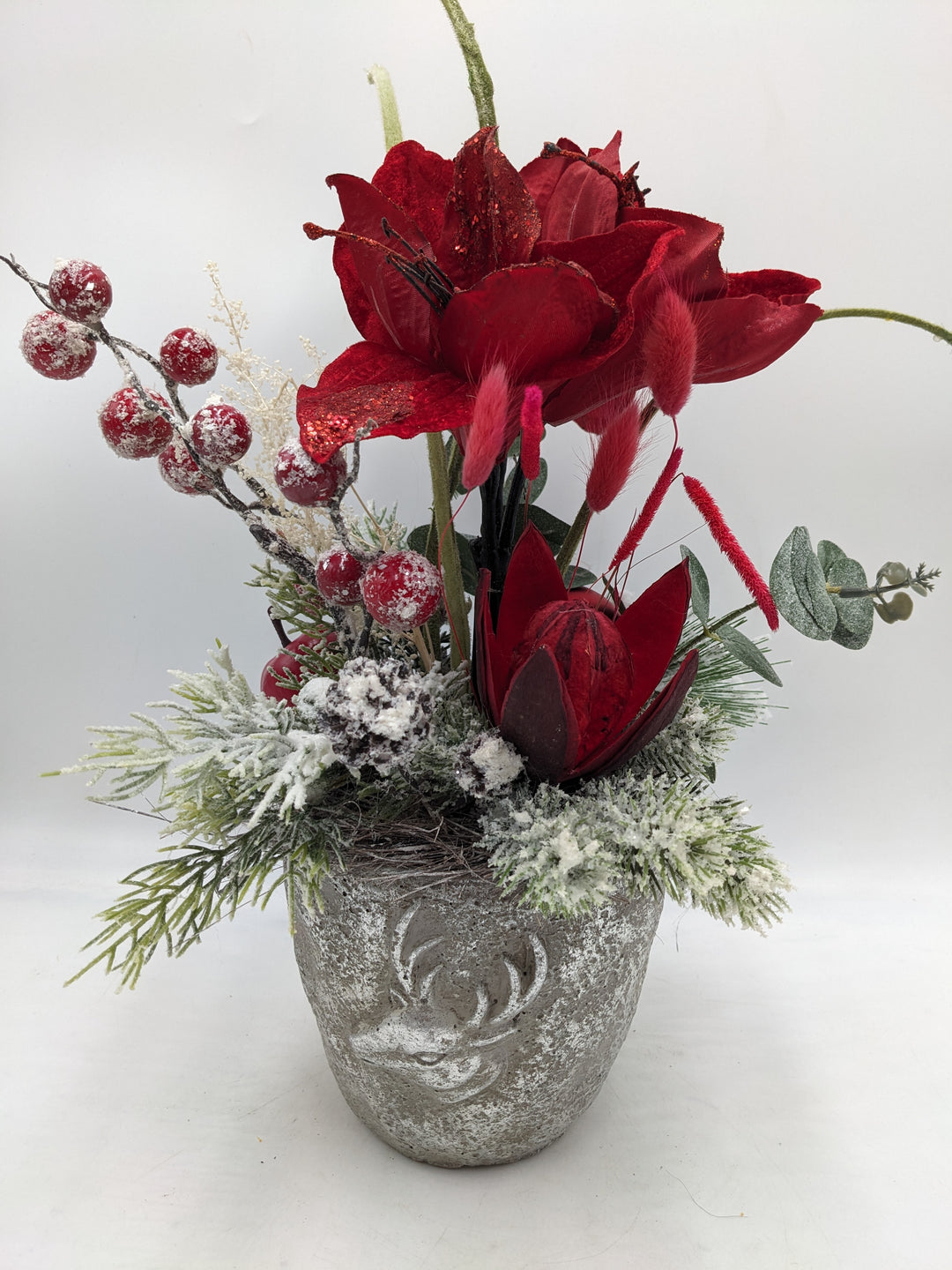 Wintergesteck Protea Amaryllis rot