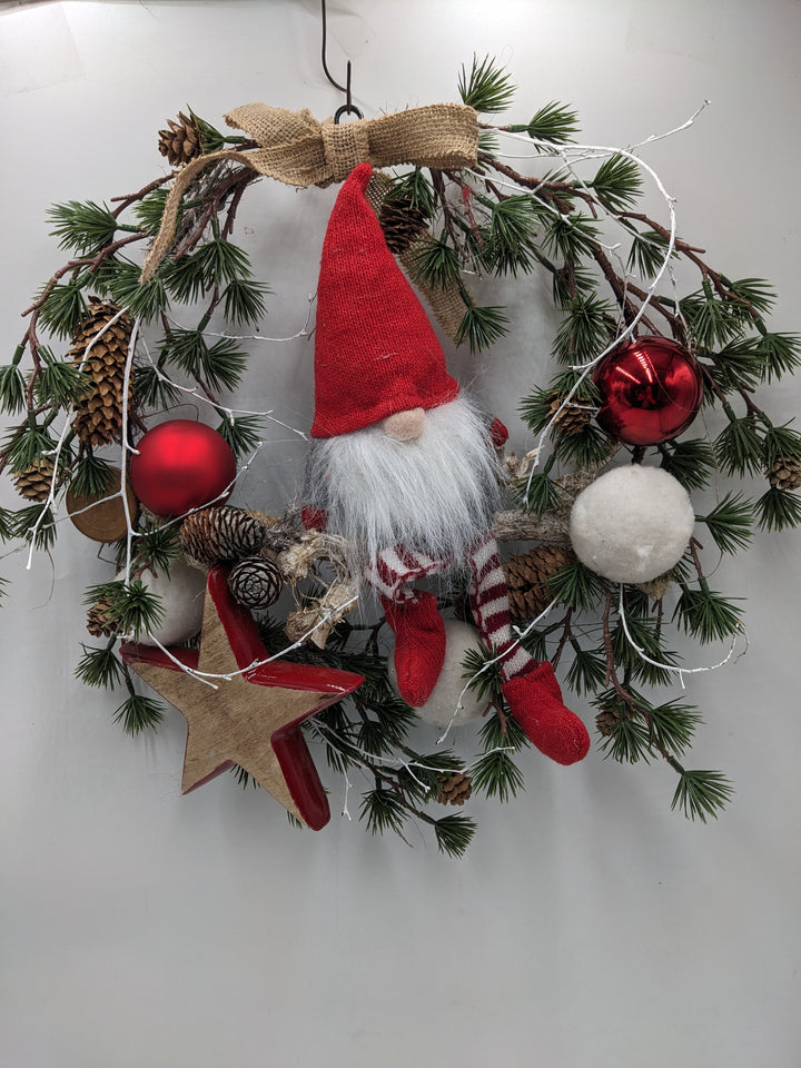 Türkranz Kugel Stern Wichtel rot