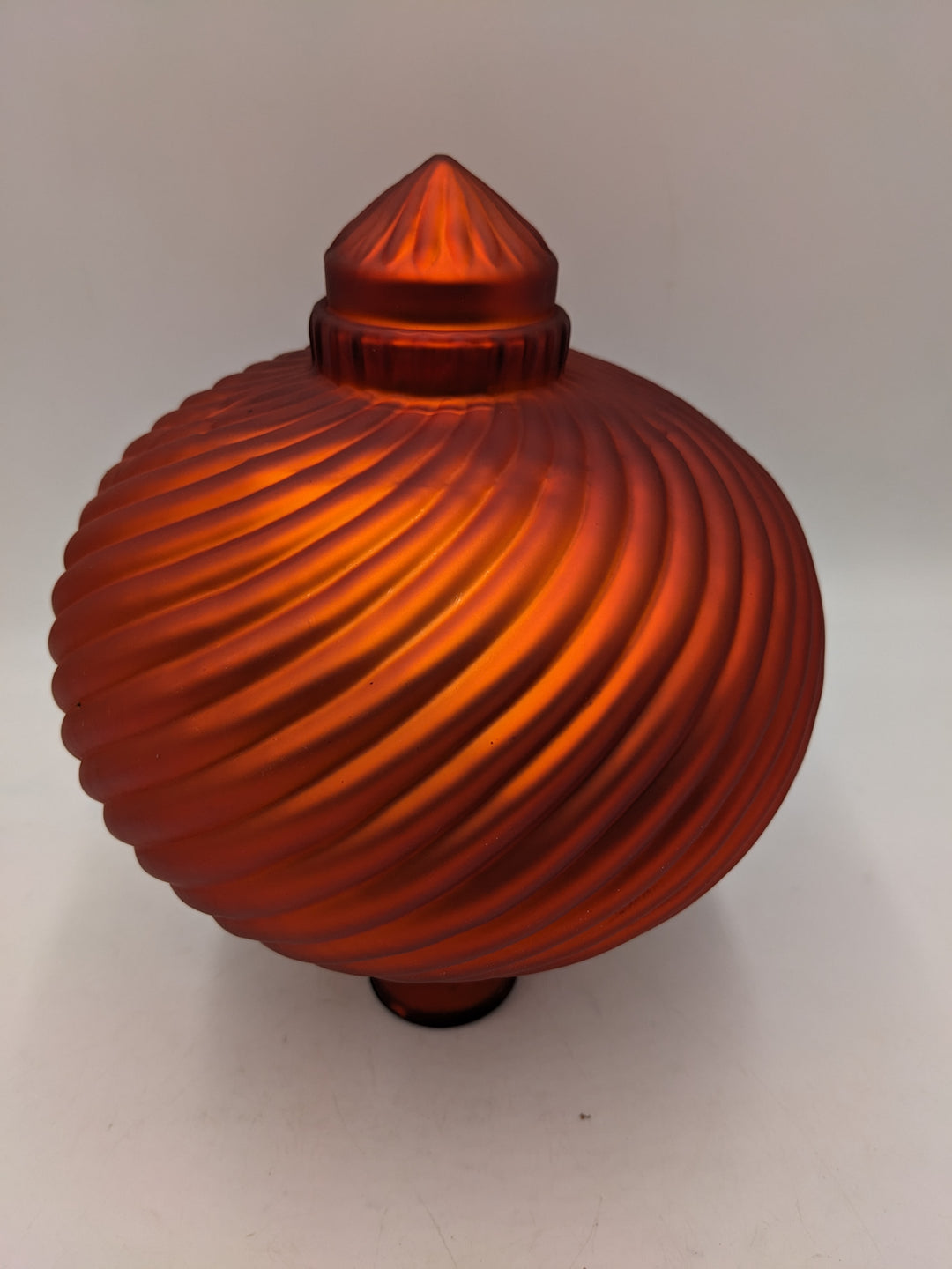 Rosenkugel für Stab Bauernglas orange