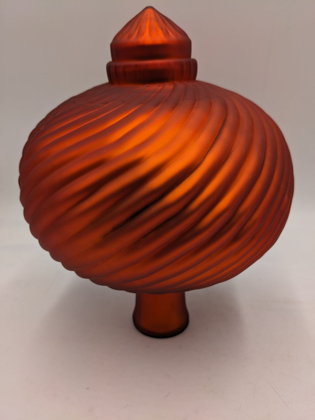 Rosenkugel für Stab Bauernglas orange