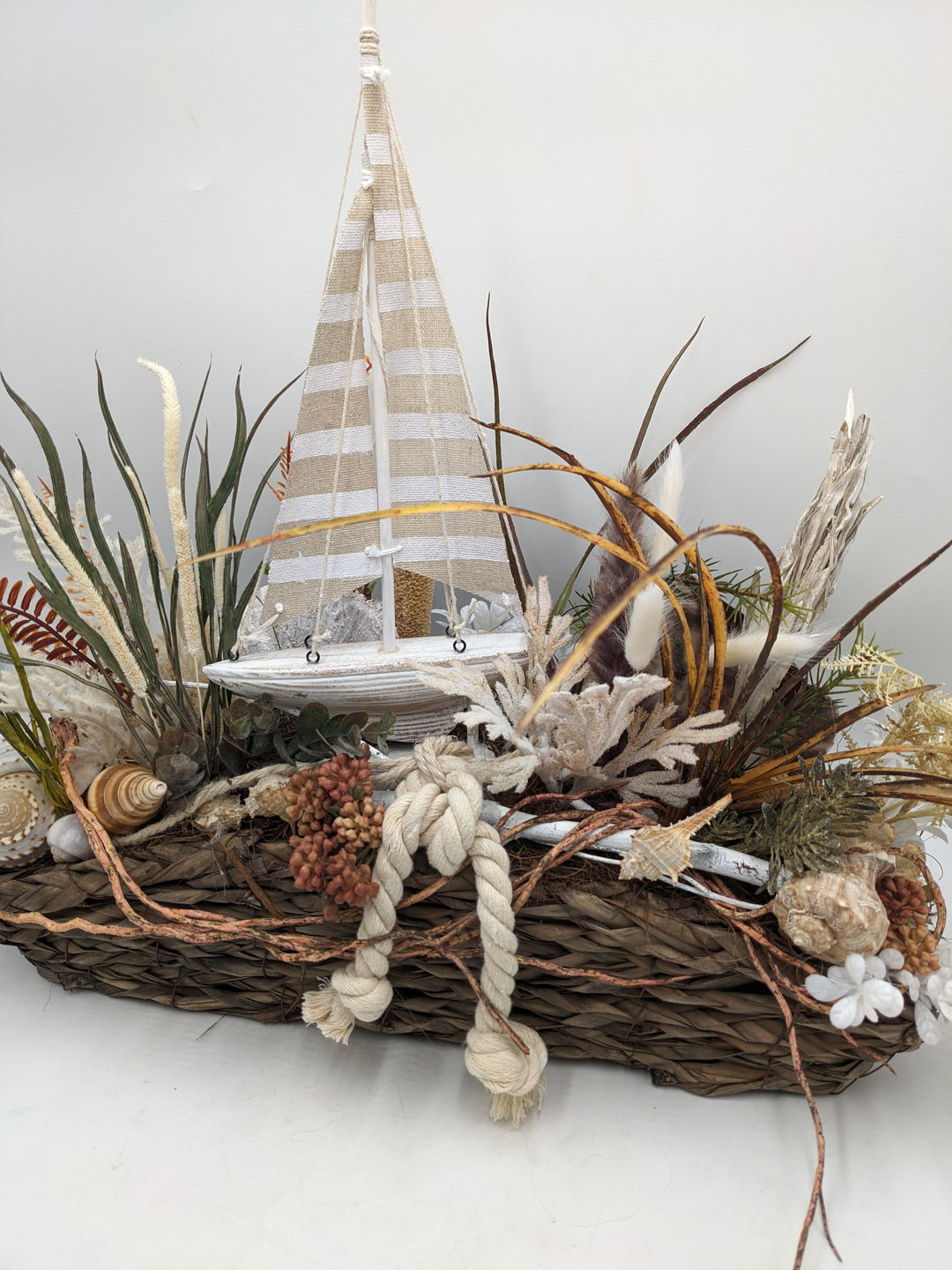 Sommergesteck Segelschiff Seil maritim