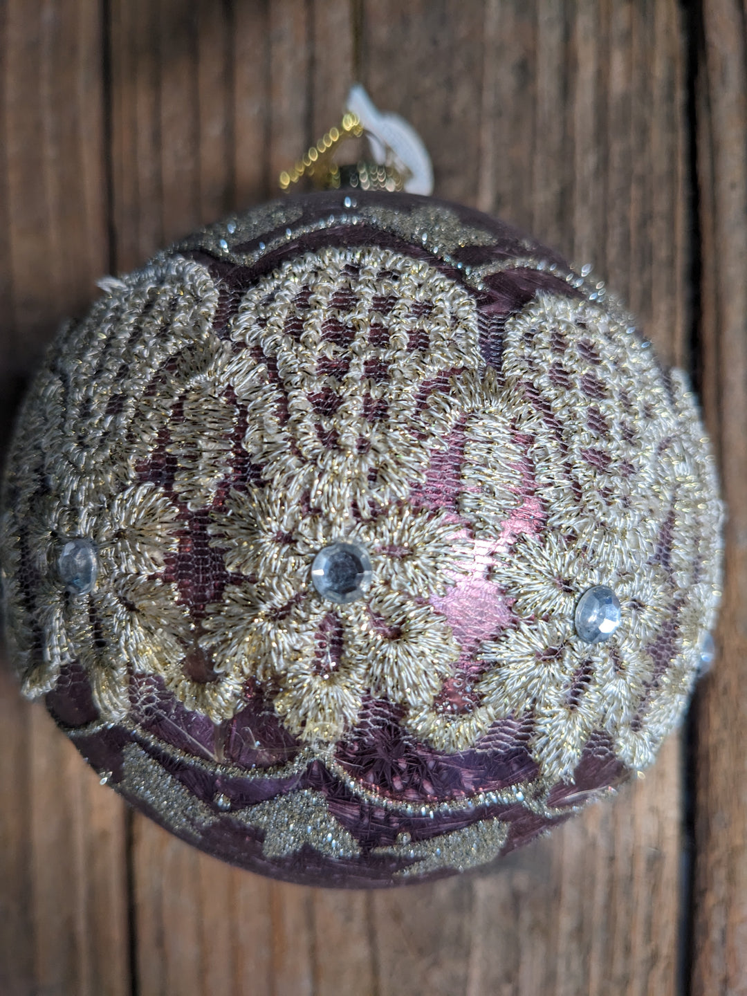 Weihnachtskugel Flieder Goodwilll Spitze