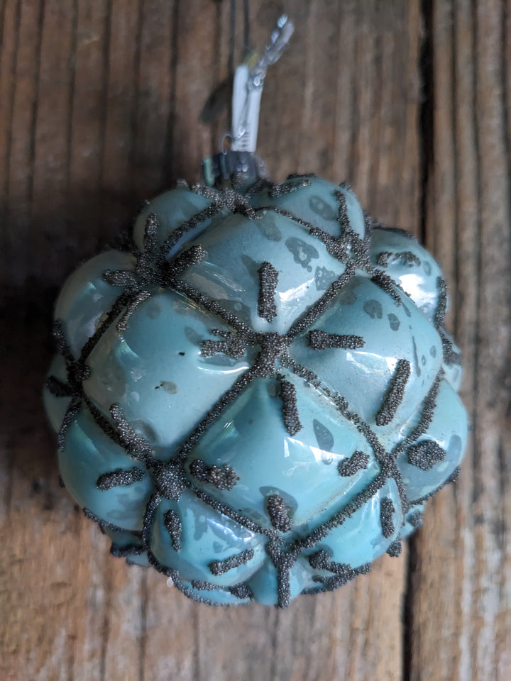 Weihnachtskugel Rautenmuster Goodwill mint