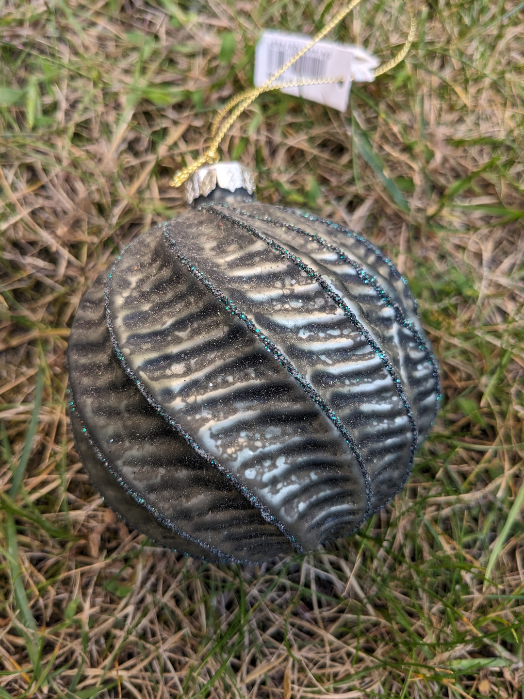 Weihnachtskugel Goodwill dunkelgrün