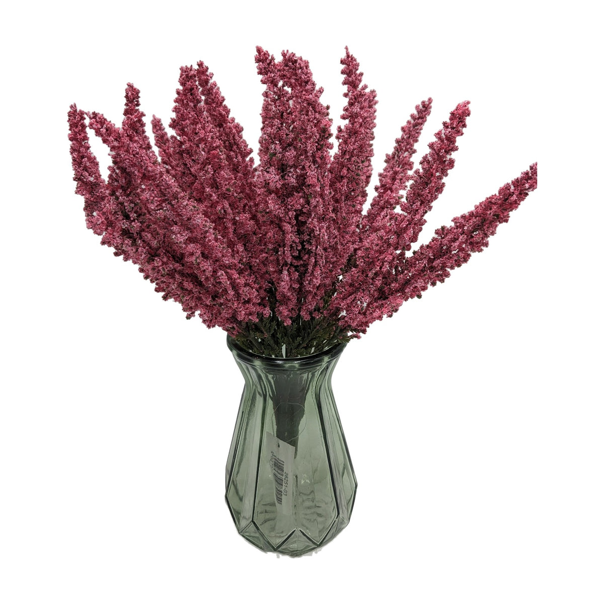 Freigestellt Erika Kunstblumen pink 24 Stiele Herbstdeko Einzelstiel