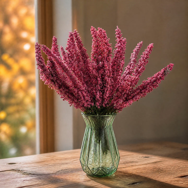 Szene Erika Kunstblumen pink 24 Stiele Herbstdeko Einzelstiel